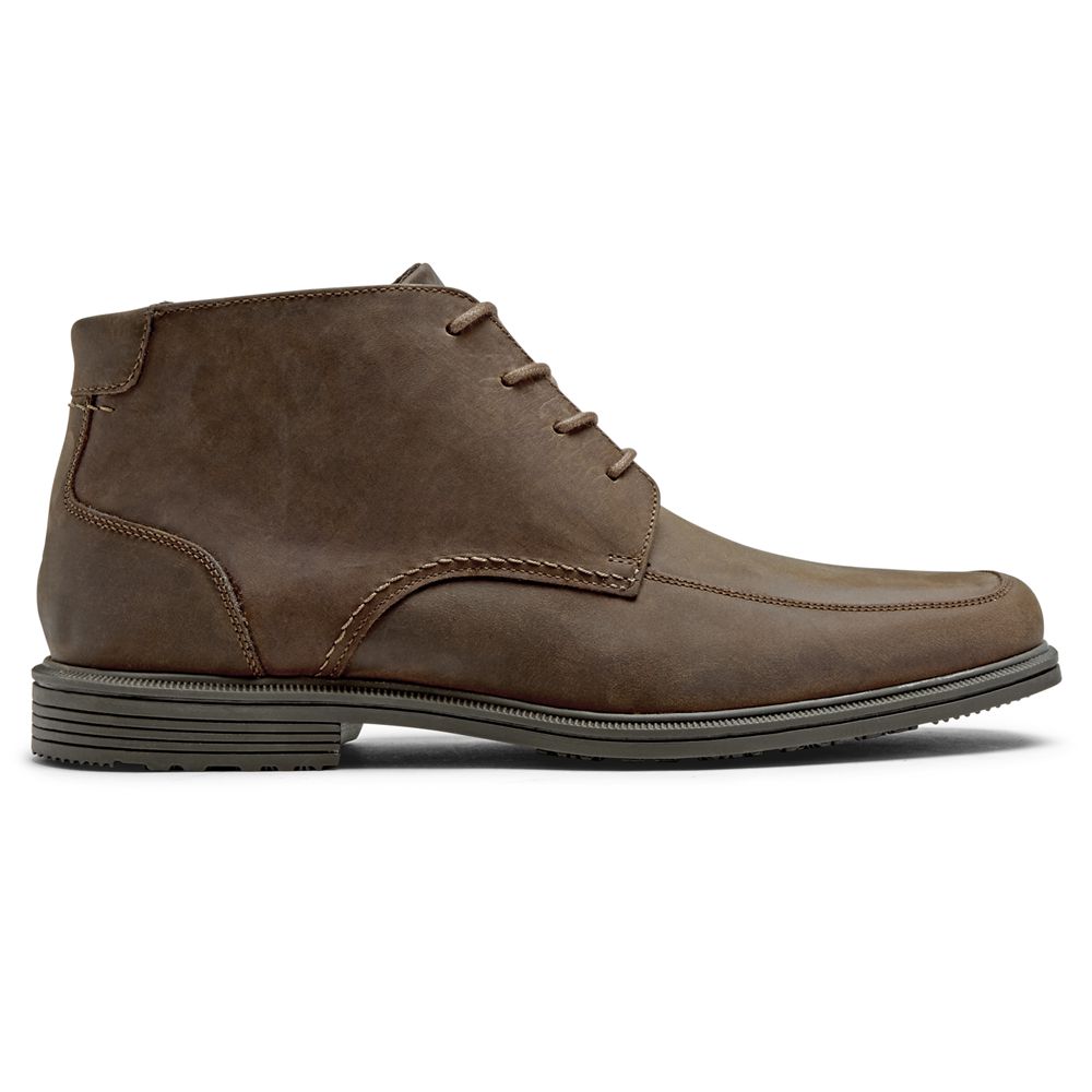 Rockport Taylor Waterproof - Mens Chukka Boots - Chocolate - NZ (AKP-593420)